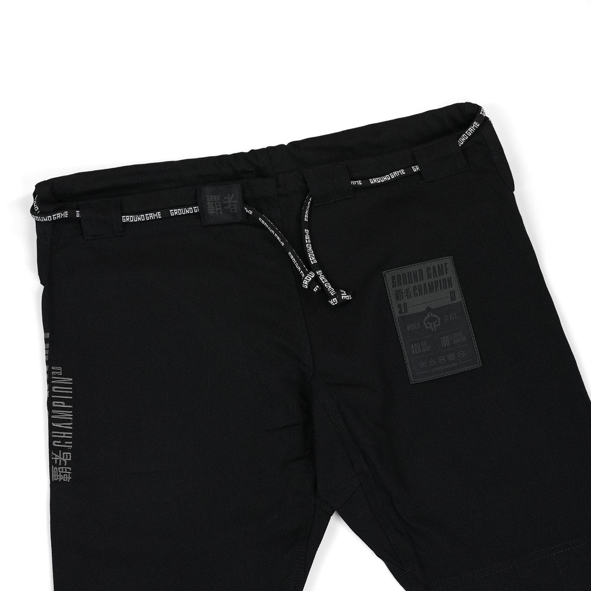 BJJ GI Champion 3.0 Shadow (Black) + FREE Belt