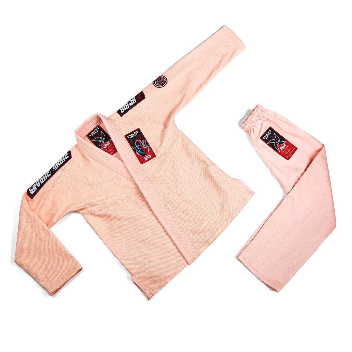 Kimono/Gi do BJJ dla dzieci Ninja (Brzoskwiniowe) + pas GRATIS