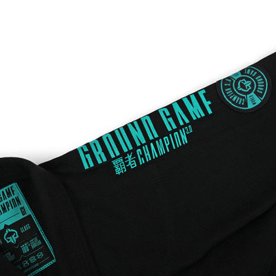 Kimono/gi damskie do BJJ Champion 3.0 Mint (Czarne) + pas GRATIS