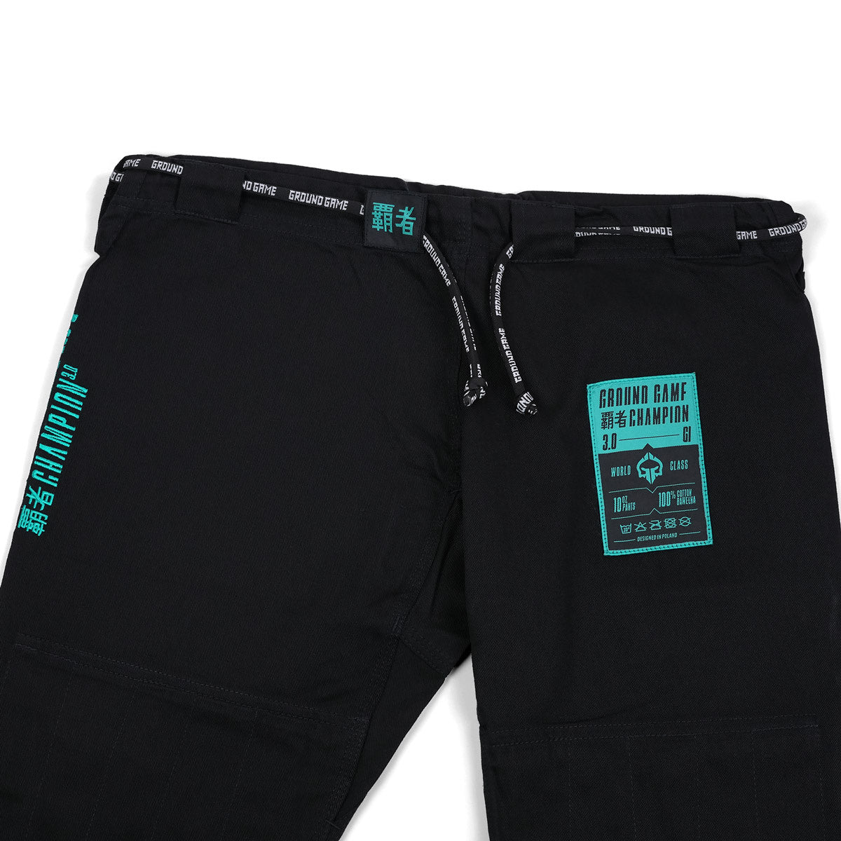 Kimono/gi damskie do BJJ Champion 3.0 Mint (Czarne) + pas GRATIS