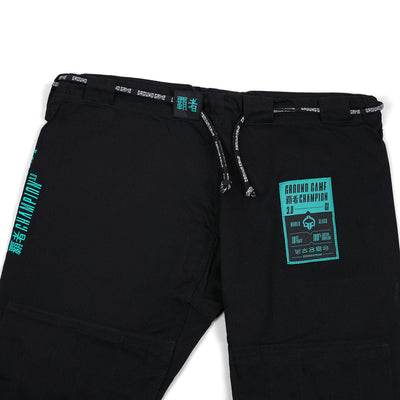 Kimono/gi damskie do BJJ Champion 3.0 Mint (Czarne) + pas GRATIS