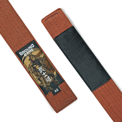 Prémiový opasok na BJJ Hnedý