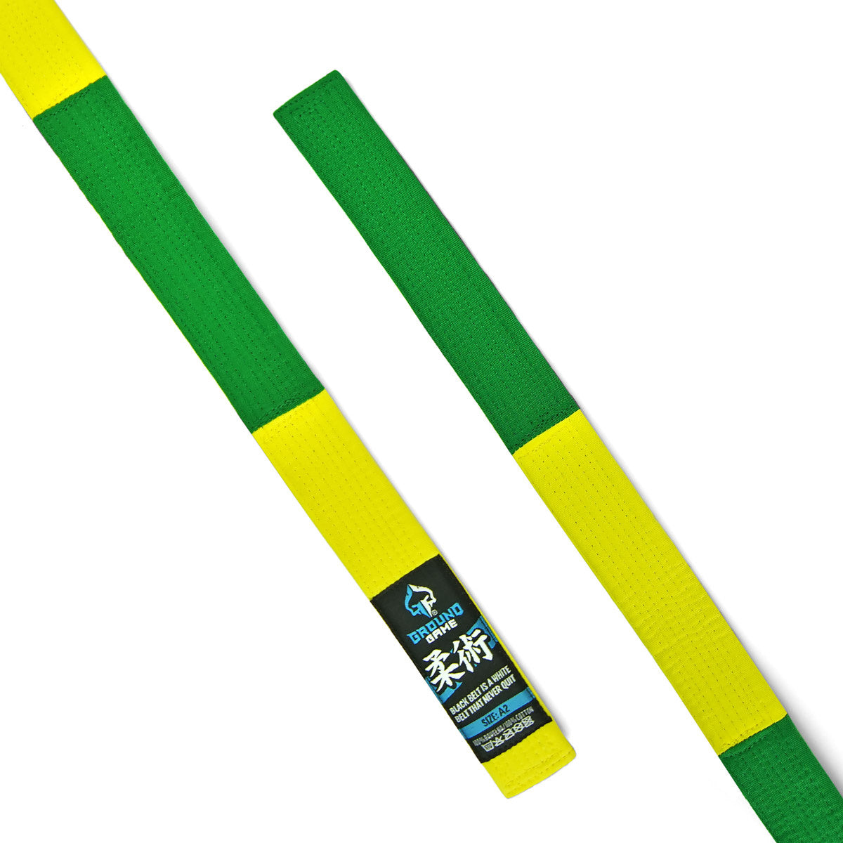BJJ Identification Belt for competitions (Green-yellow)