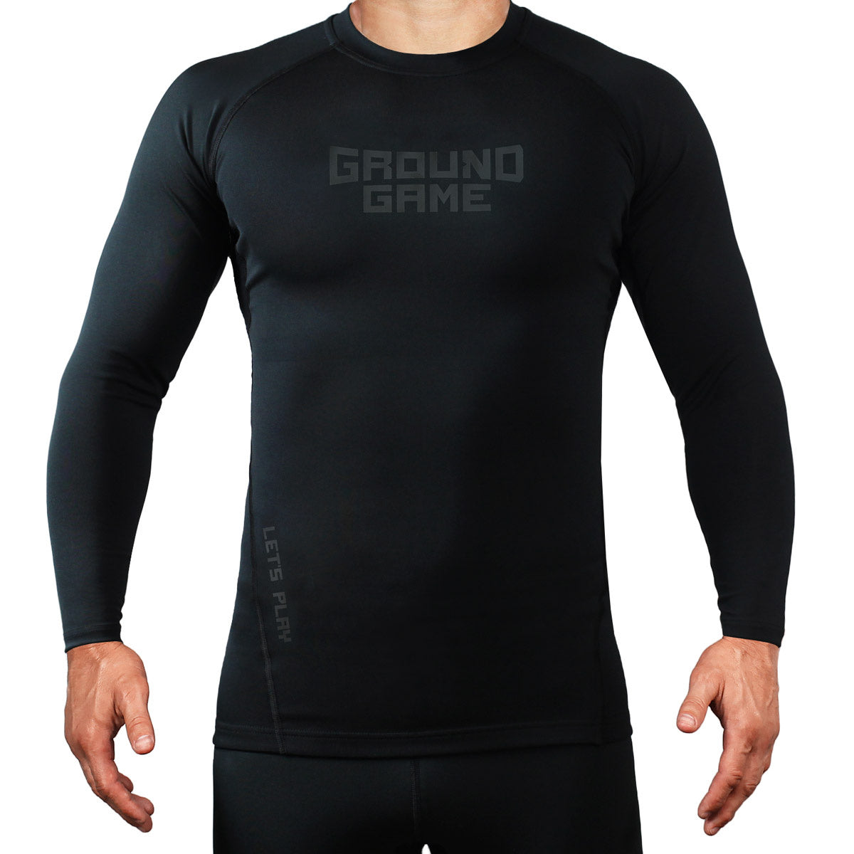 Rashguard Athletic Shadow Black long sleeve