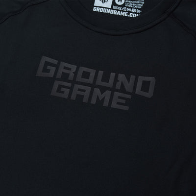 Rashguard Athletic Shadow Black short sleeve