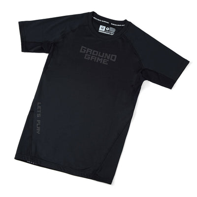 Rashguard Athletic Shadow Black short sleeve