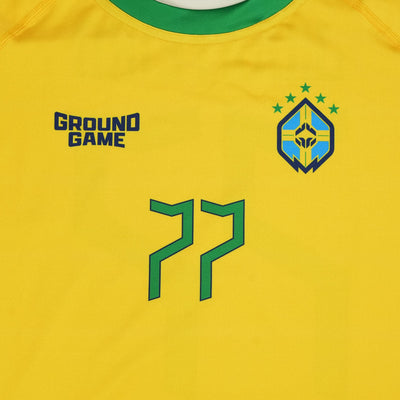 Rashguard Brazil Football krótki rękaw
