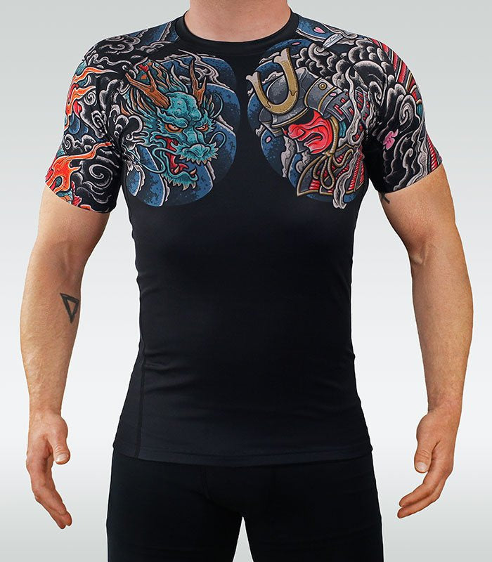 Rashguard Bushido 3.0 krótki rękaw (Czarny)