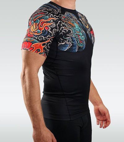 Rashguard Bushido 3.0 krótki rękaw (Czarny)