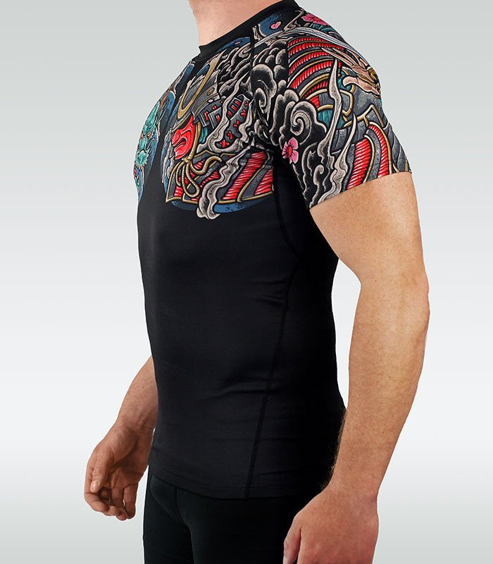 Rashguard Bushido 3.0 krótki rękaw (Czarny)