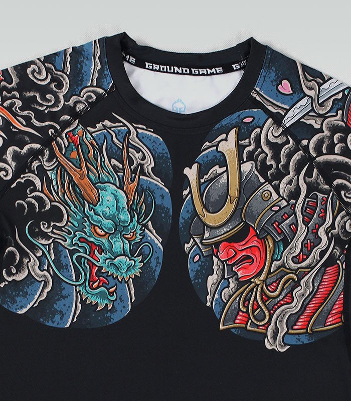 Rashguard Bushido 3.0 krótki rękaw (Czarny)