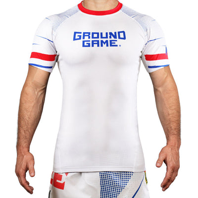 Rashguard Czechy krótki rękaw (Biały)