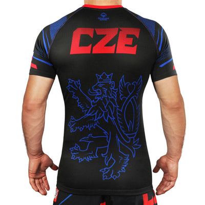 Rashguard Czechy krótki rękaw (Czarny)