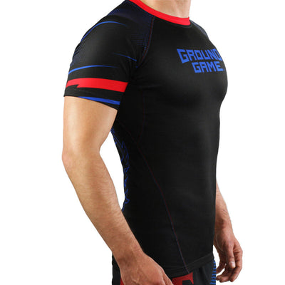 Rashguard Czechy krótki rękaw (Czarny)