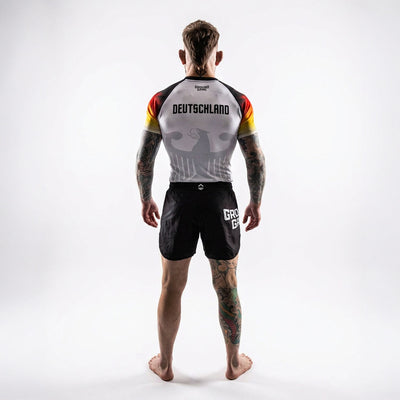 Rashguard Niemcy krótki rękaw (Biały)