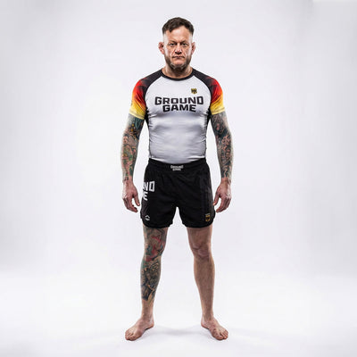 Rashguard Niemcy krótki rękaw (Biały)