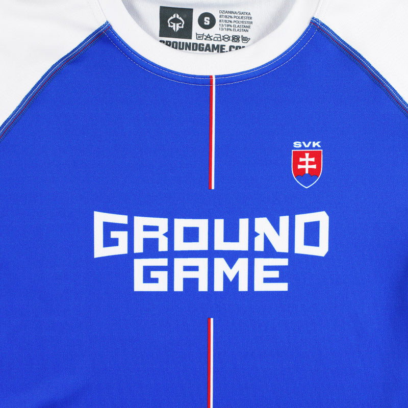 Rashguard Słowacja krótki rękaw (Niebieski)