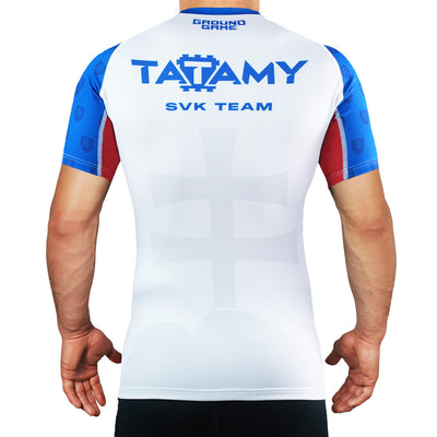 Rashguard Tatamy Słowacja krótki rękaw (Biały)