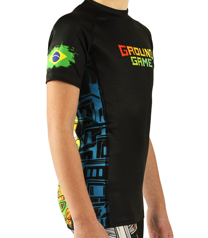 Rashguard dziecięcy Brasil Kids krótki rękaw