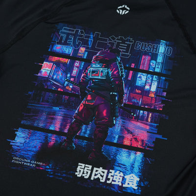 Rashguard dziecięcy Cyber Samurai Kids długi rękaw