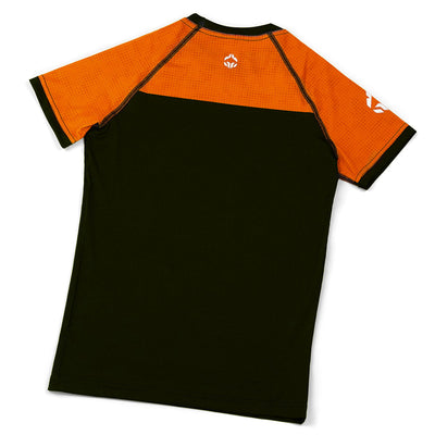 Rashguard dziecięcy IBJJF Kids krótki rękaw (Pomarańczowy)