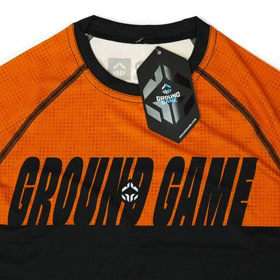 Rashguard dziecięcy IBJJF Kids krótki rękaw (Pomarańczowy)