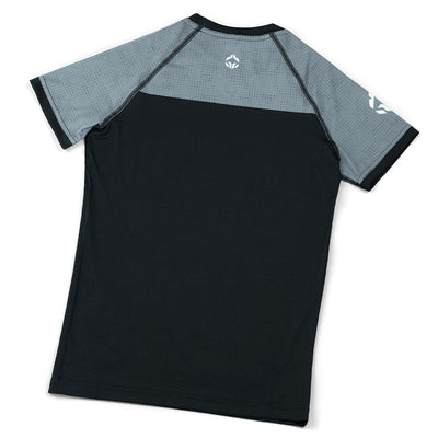 Rashguard dziecięcy IBJJF Kids krótki rękaw (Szary)