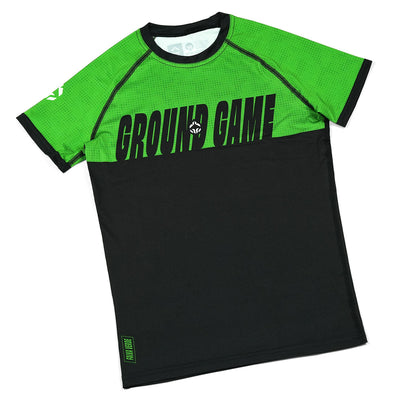 Rashguard dziecięcy IBJJF Kids krótki rękaw (Zielony)