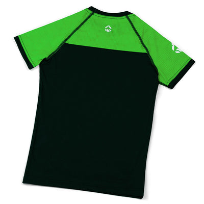 Rashguard dziecięcy IBJJF Kids krótki rękaw (Zielony)