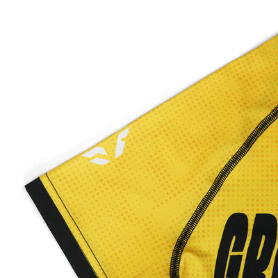 Rashguard dziecięcy IBJJF Kids krótki rękaw (Żółty)