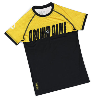 Rashguard dziecięcy IBJJF Kids krótki rękaw (Żółty)