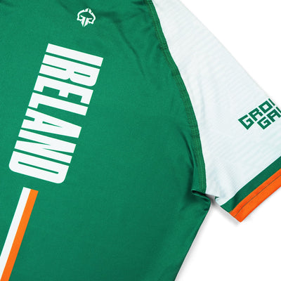 Rashguard dziecięcy Irlandia krótki rękaw (Zielony)