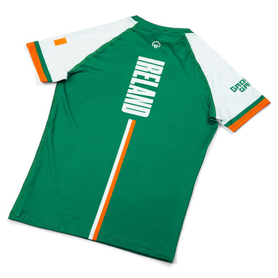 Rashguard dziecięcy Irlandia krótki rękaw (Zielony)