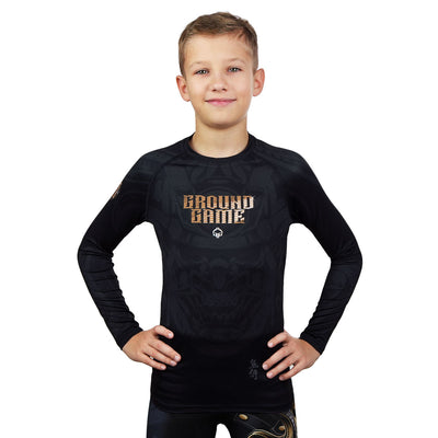 Rashguard dziecięcy Oni Samurai długi rękaw