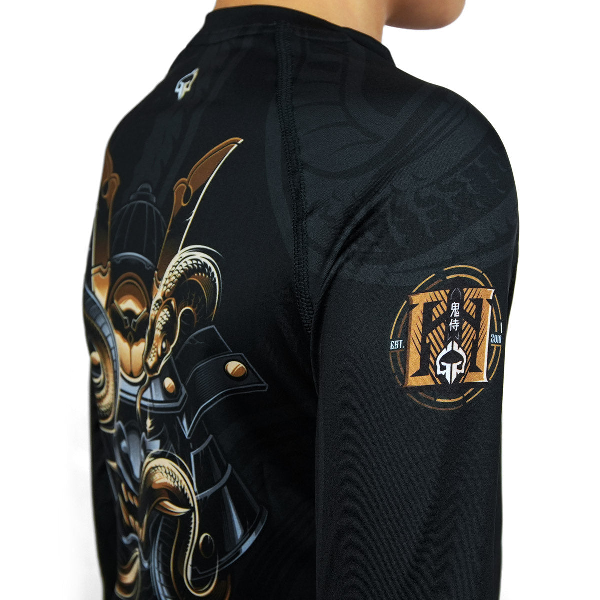 Rashguard dziecięcy Oni Samurai długi rękaw