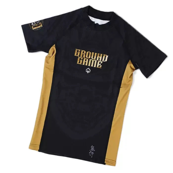 Rashguard dziecięcy Oni Samurai krótki rękaw