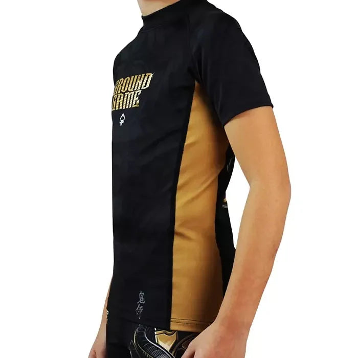 Rashguard dziecięcy Oni Samurai krótki rękaw