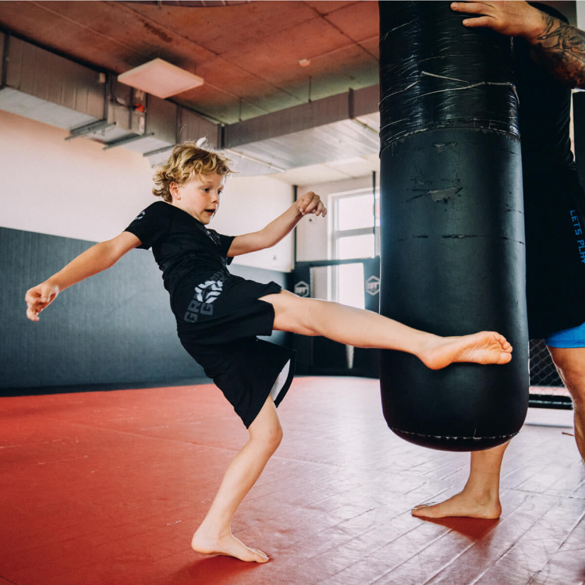 Kids' Rashguard Samurai Shadow short sleeve