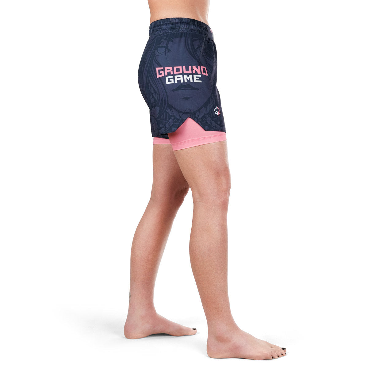Spodenki treningowe damskie 2w1 Asami
