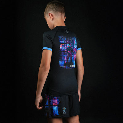 Kids' Training Shorts Cyber Samurai
