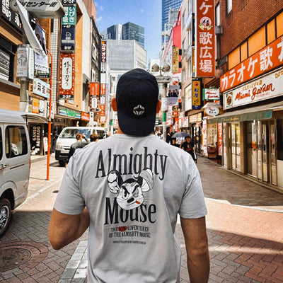 T-shirt Almighty Mouse Oversize (Niebieskoszary)