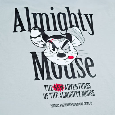 T-shirt Almighty Mouse Oversize (Niebieskoszary)