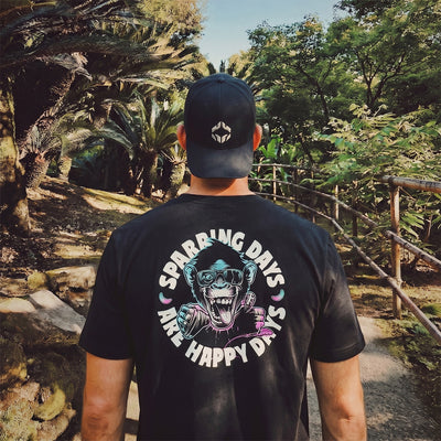 T-shirt Cheeky Monkey Oversize (Czarny)