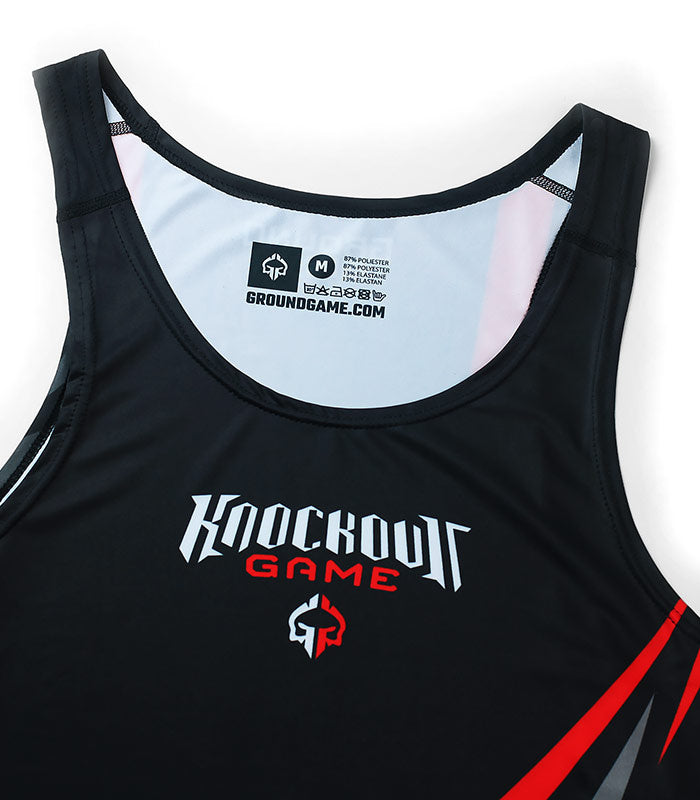 Boxing Tank Top Knockout Game (Black)