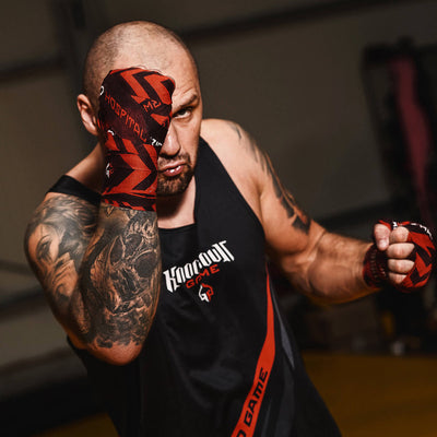 Boxing Tank Top Knockout Game (Black)
