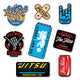 Set of 8 BJJ stickers