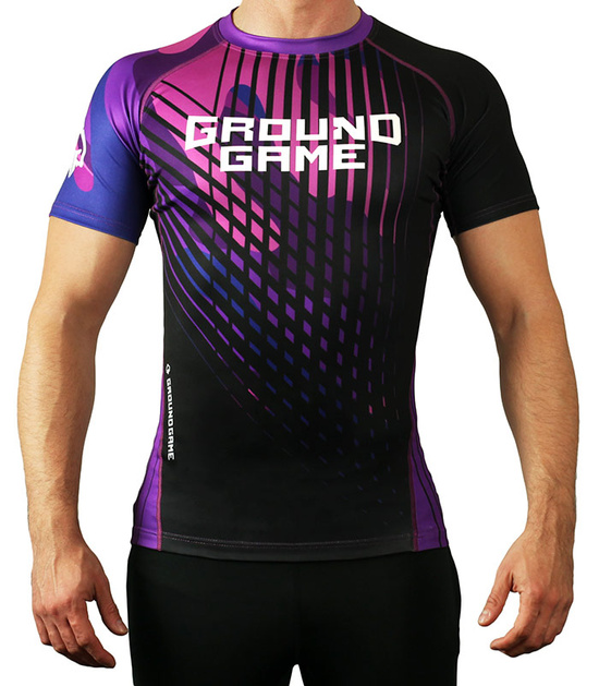 IBJJF Rank Rashguard for BJJ Purple Purple Men \ Training wear