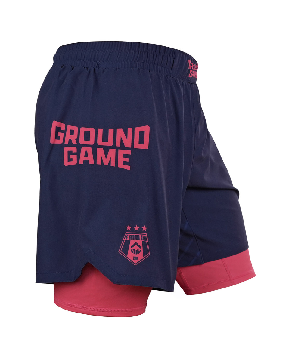 Spodenki treningowe 2w1 FC Armbar (granatowe)
