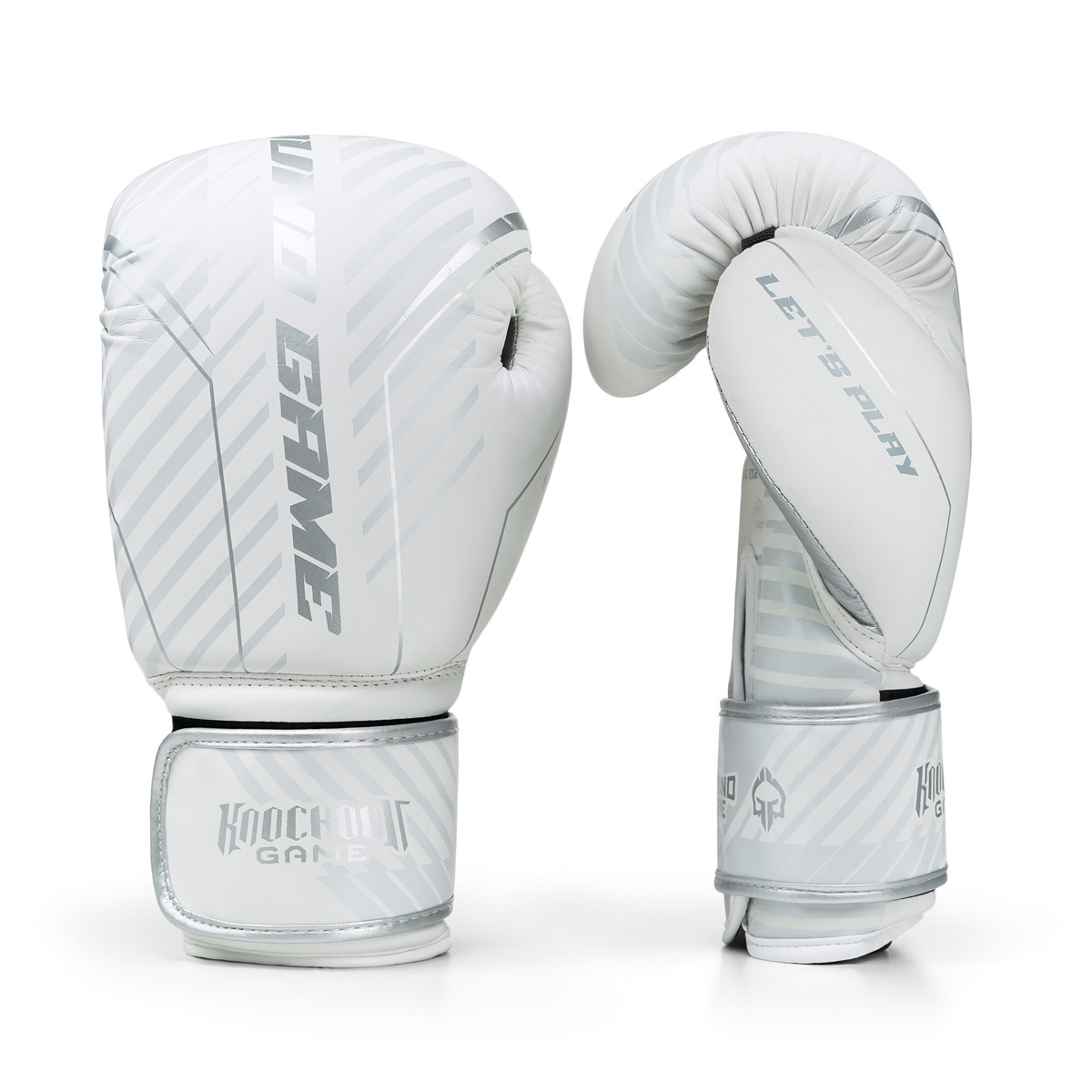 Boxing Gloves Platinum White 