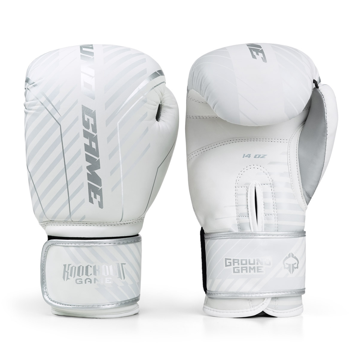 Boxing Gloves Platinum White